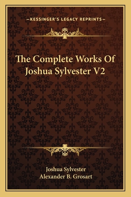 Couverture_The Complete Works Of Joshua Sylvester V2