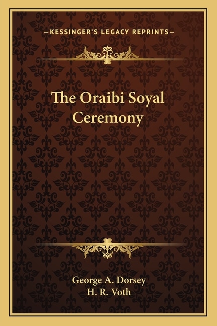 Front cover_The Oraibi Soyal Ceremony