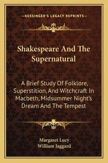 Front cover_Shakespeare And The Supernatural