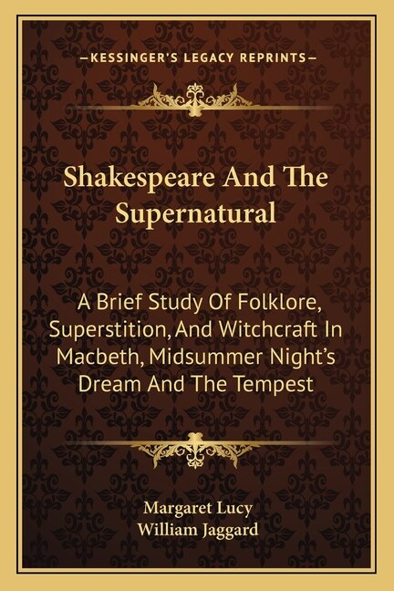 Front cover_Shakespeare And The Supernatural