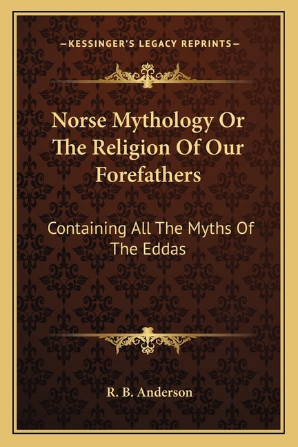 Couverture_Norse Mythology Or The Religion Of Our Forefathers
