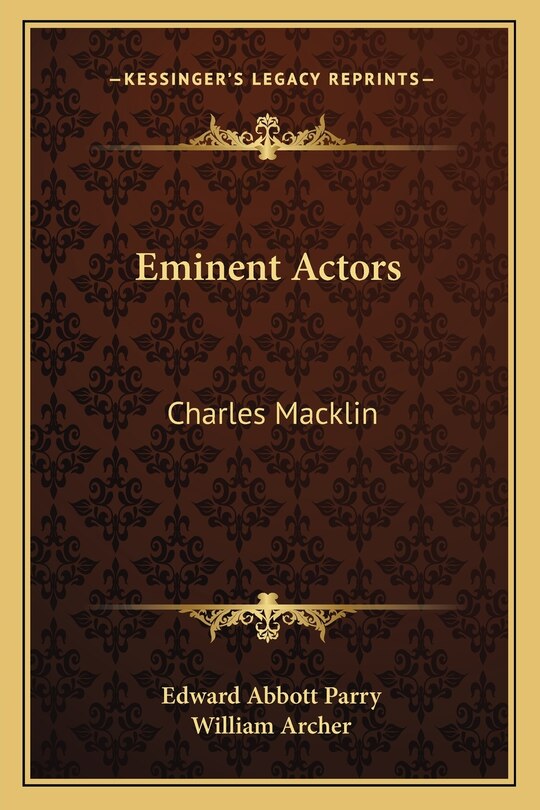 Front cover_Eminent Actors