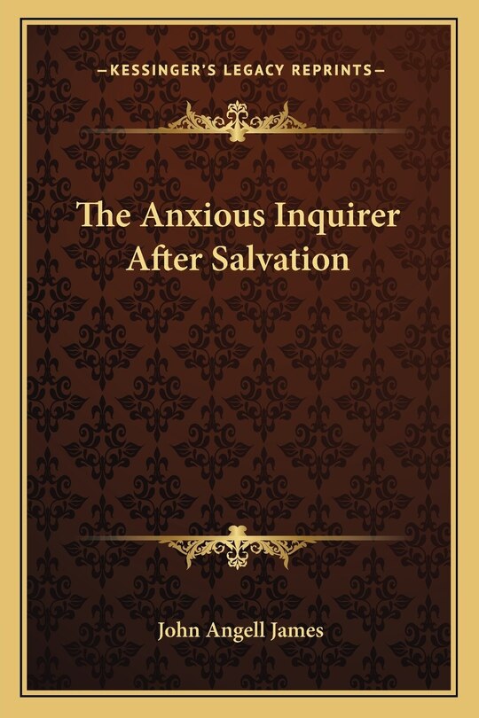 Couverture_The Anxious Inquirer After Salvation