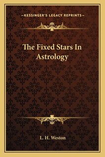 Front cover_The Fixed Stars In Astrology