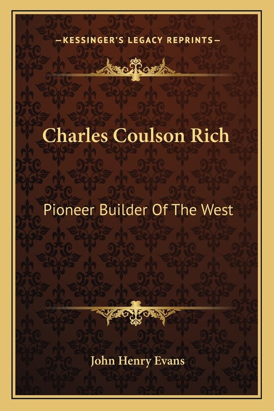 Front cover_Charles Coulson Rich