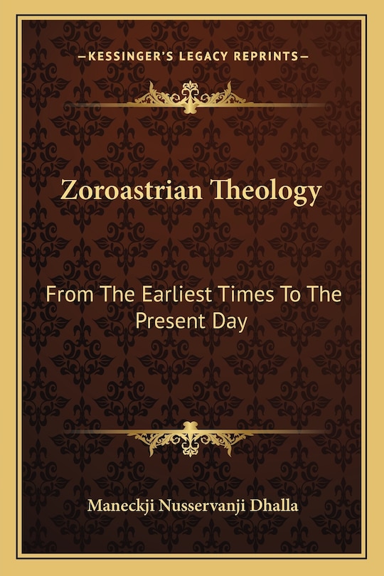 Front cover_Zoroastrian Theology