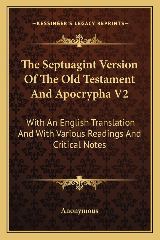 Couverture_The Septuagint Version Of The Old Testament And Apocrypha V2