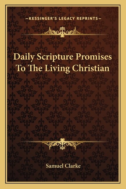 Front cover_Daily Scripture Promises to the Living Christian