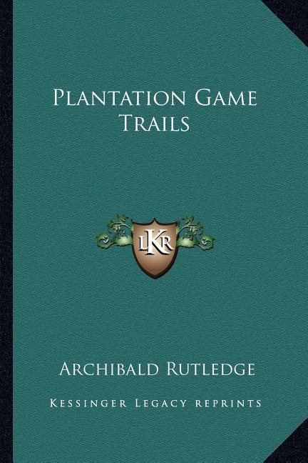 Front cover_Plantation Game Trails