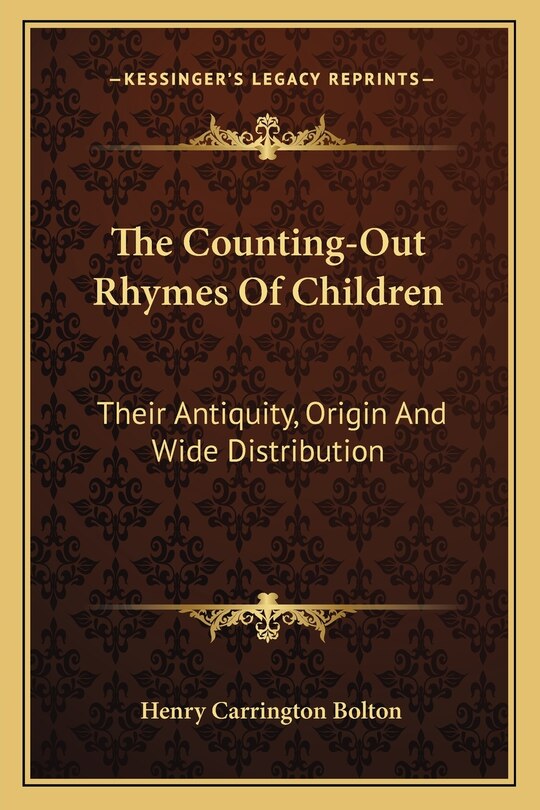 Front cover_The Counting-Out Rhymes of Children