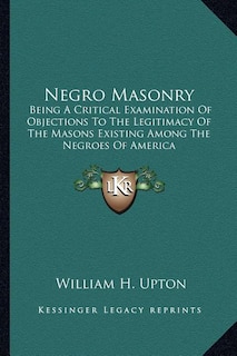 Front cover_Negro Masonry