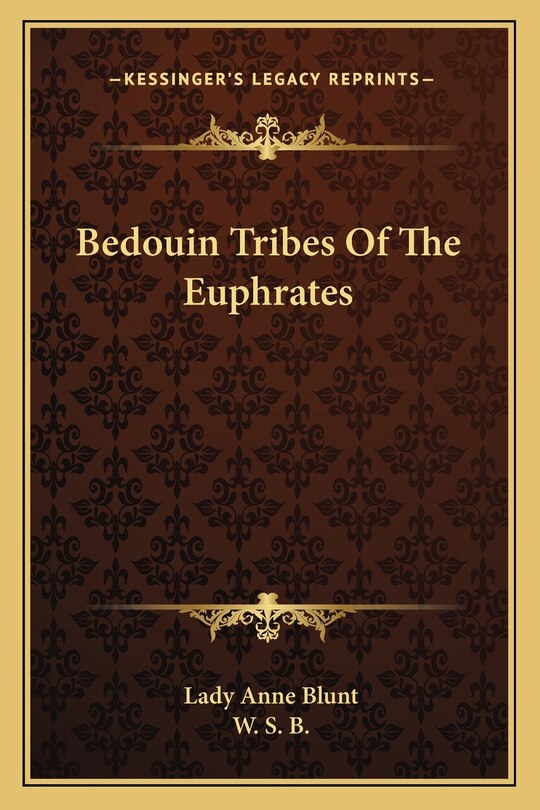 Couverture_Bedouin Tribes Of The Euphrates