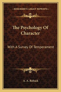 Couverture_The Psychology Of Character