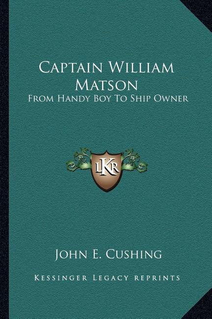 Front cover_Captain William Matson