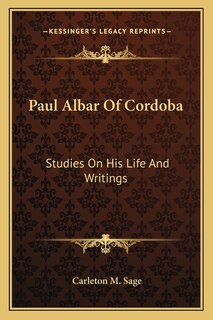 Front cover_Paul Albar Of Cordoba
