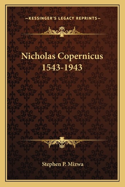 Front cover_Nicholas Copernicus 1543-1943