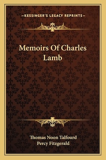 Couverture_Memoirs Of Charles Lamb