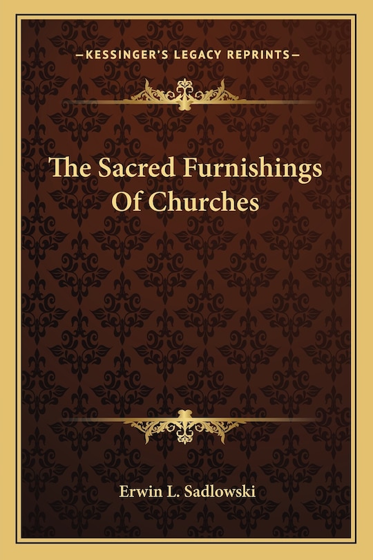 Couverture_The Sacred Furnishings Of Churches