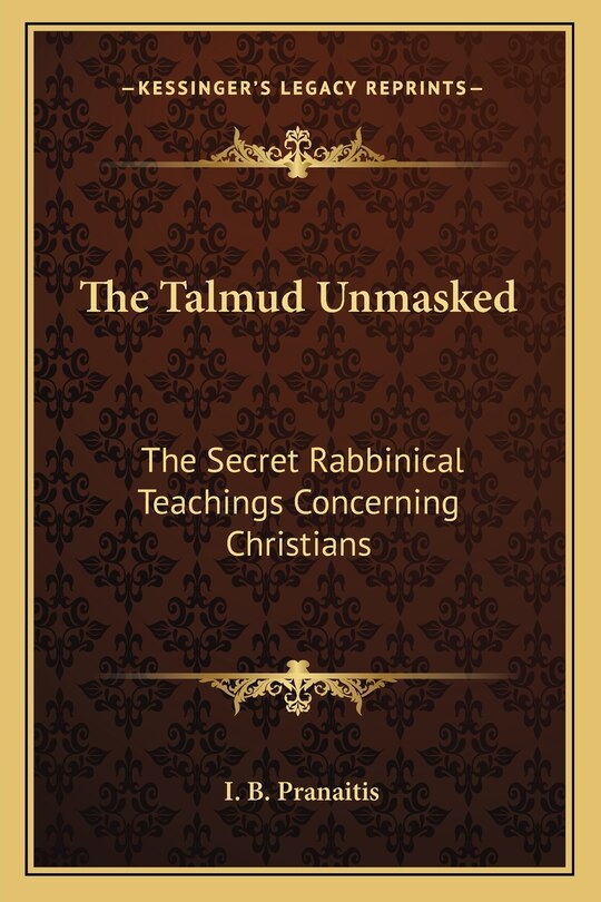 Front cover_The Talmud Unmasked