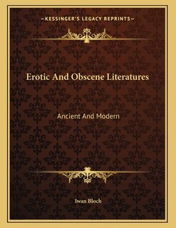 Front cover_Erotic And Obscene Literatures