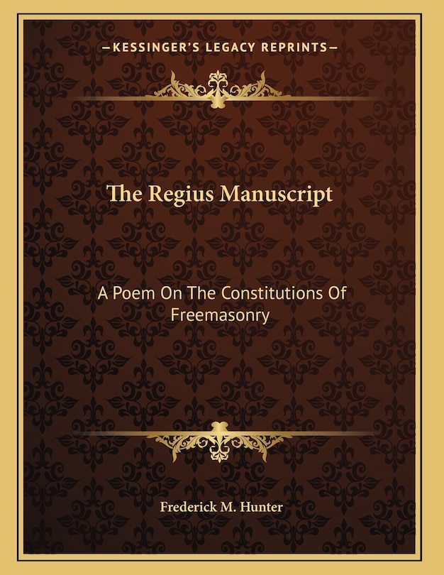 Front cover_The Regius Manuscript