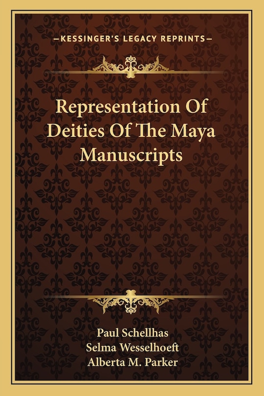 Front cover_Representation Of Deities Of The Maya Manuscripts