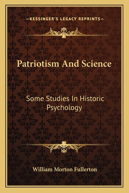 Couverture_Patriotism And Science