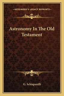Front cover_Astronomy In The Old Testament