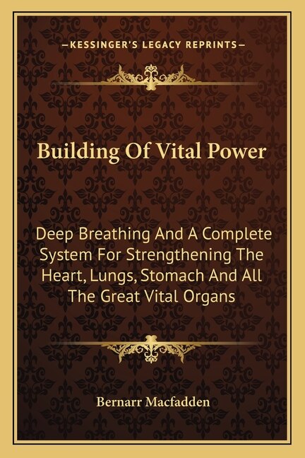 Front cover_Building Of Vital Power