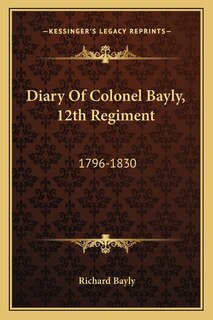 Front cover_Diary Of Colonel Bayly, 12th Regiment
