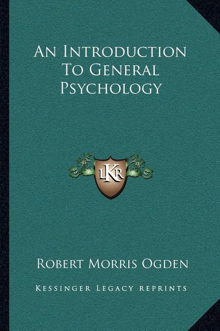 Couverture_An Introduction To General Psychology