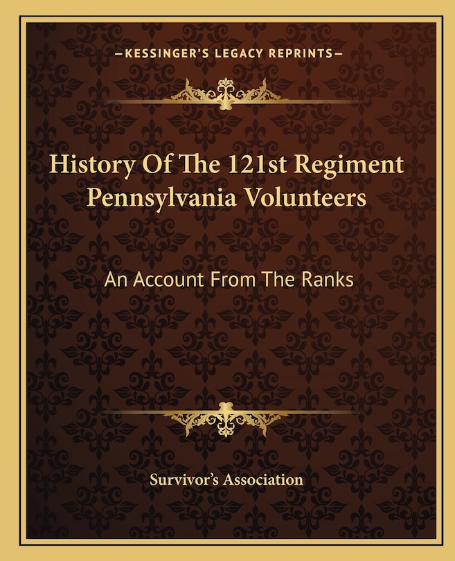 Front cover_History of the 121st Regiment Pennsylvania Volunteers