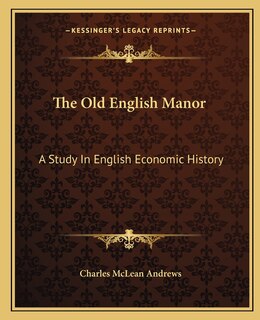 Front cover_The Old English Manor
