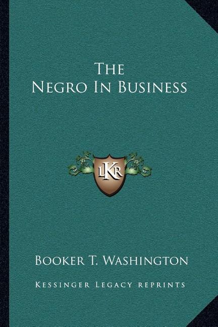 Front cover_The Negro In Business