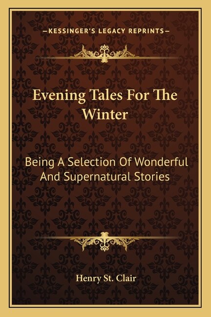 Couverture_Evening Tales For The Winter