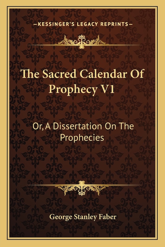 Front cover_The Sacred Calendar of Prophecy V1