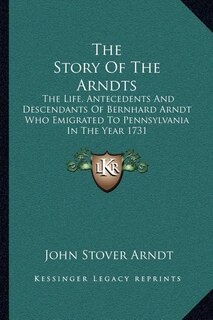 Front cover_The Story Of The Arndts