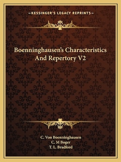 Couverture_Boenninghausen's Characteristics And Repertory V2