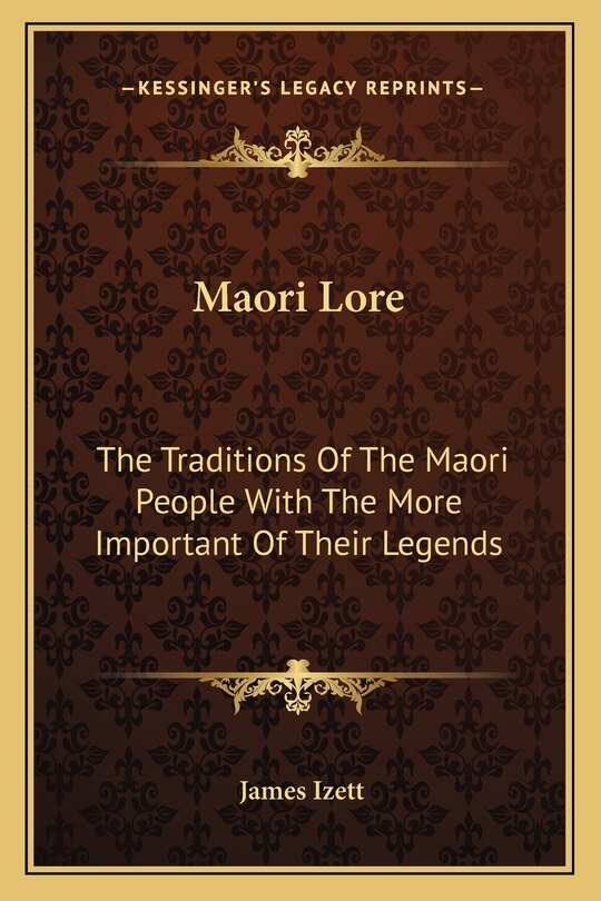Front cover_Maori Lore