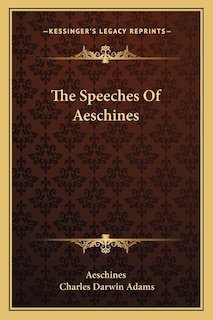 Front cover_The Speeches Of Aeschines