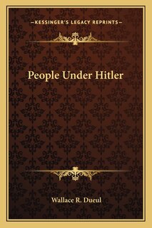 Front cover_People Under Hitler
