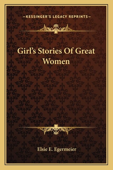 Front cover_Girl's Stories Of Great Women
