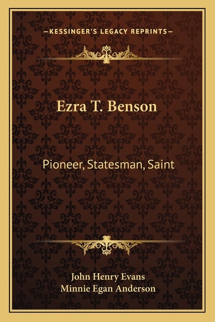 Front cover_Ezra T. Benson