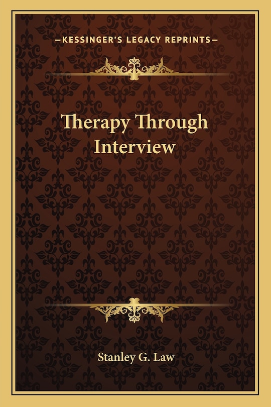 Front cover_Therapy Through Interview
