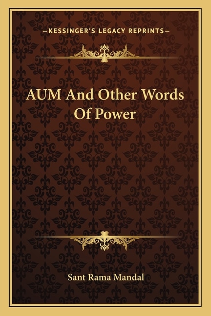 Couverture_AUM And Other Words Of Power