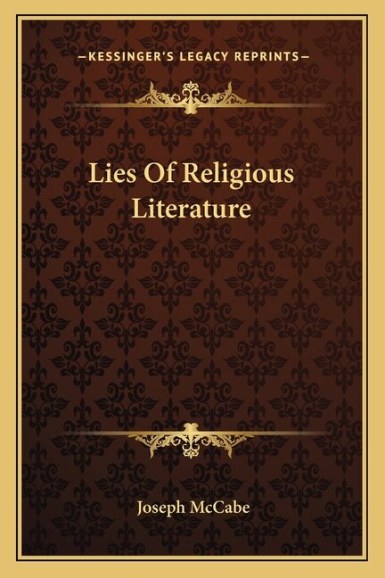 Front cover_Lies Of Religious Literature