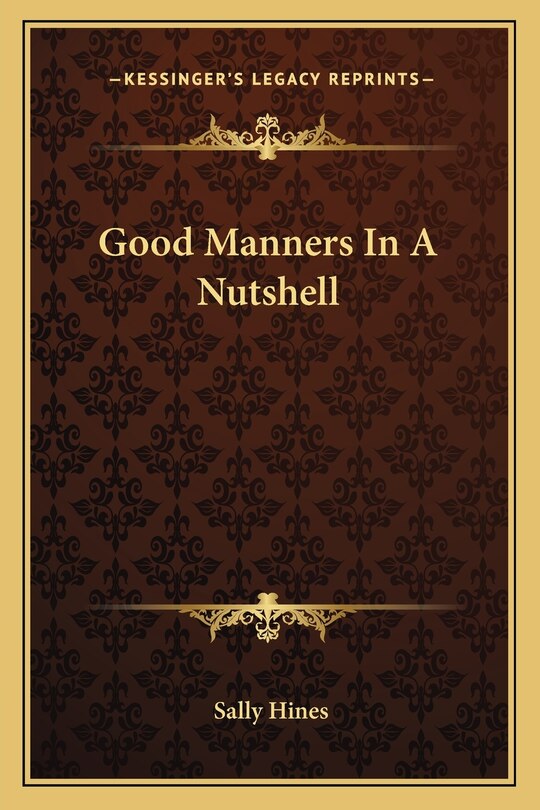 Couverture_Good Manners in a Nutshell