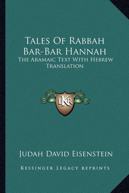 Front cover_Tales Of Rabbah Bar-Bar Hannah