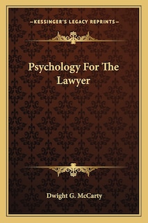 Front cover_Psychology for the Lawyer