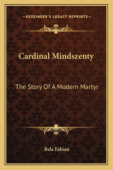 Front cover_Cardinal Mindszenty